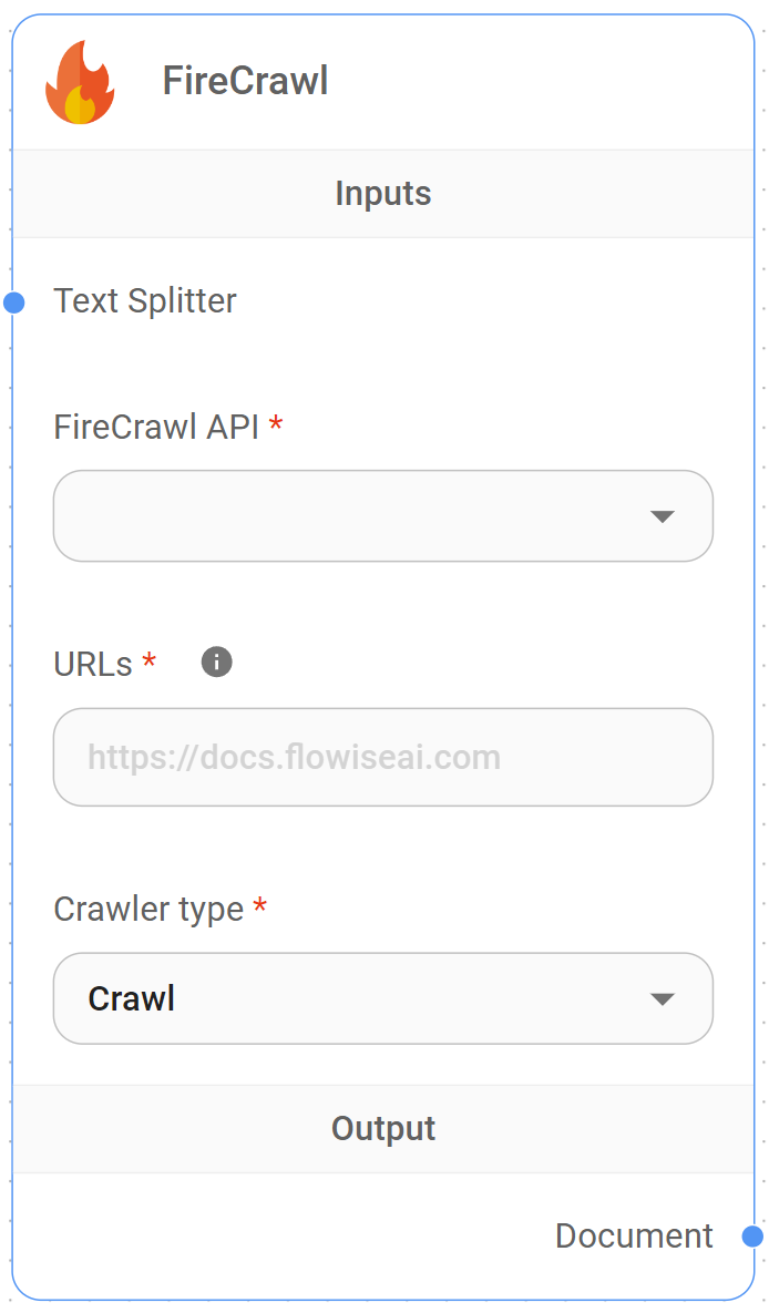 <p>FireCrawl Node</p>