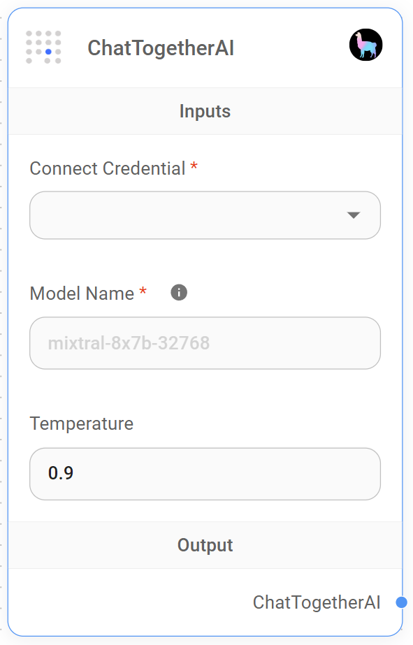 <p>ChatTogetherAI Node</p>