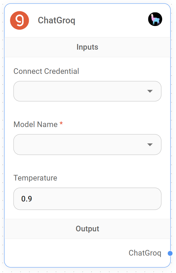 <p>ChatGroq Node</p>